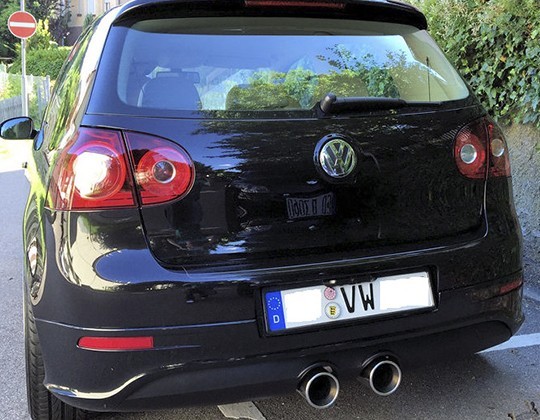 (Ø76mm) GOLF V GTI (200 PS) 05-08 R32 Heck